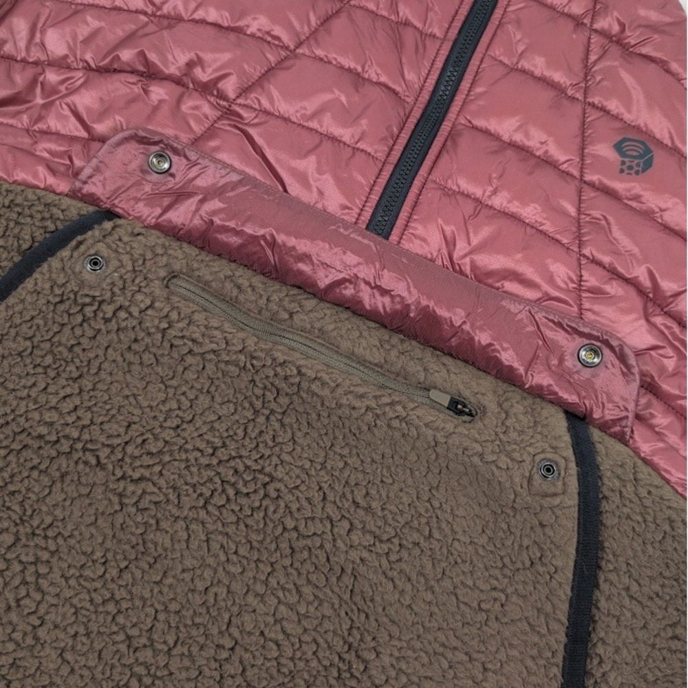 Mountain Hardwear Altius Hybrid 1/2 Zip Pullover Womens Medium Sherpa Puffer - Picture 9 of 13